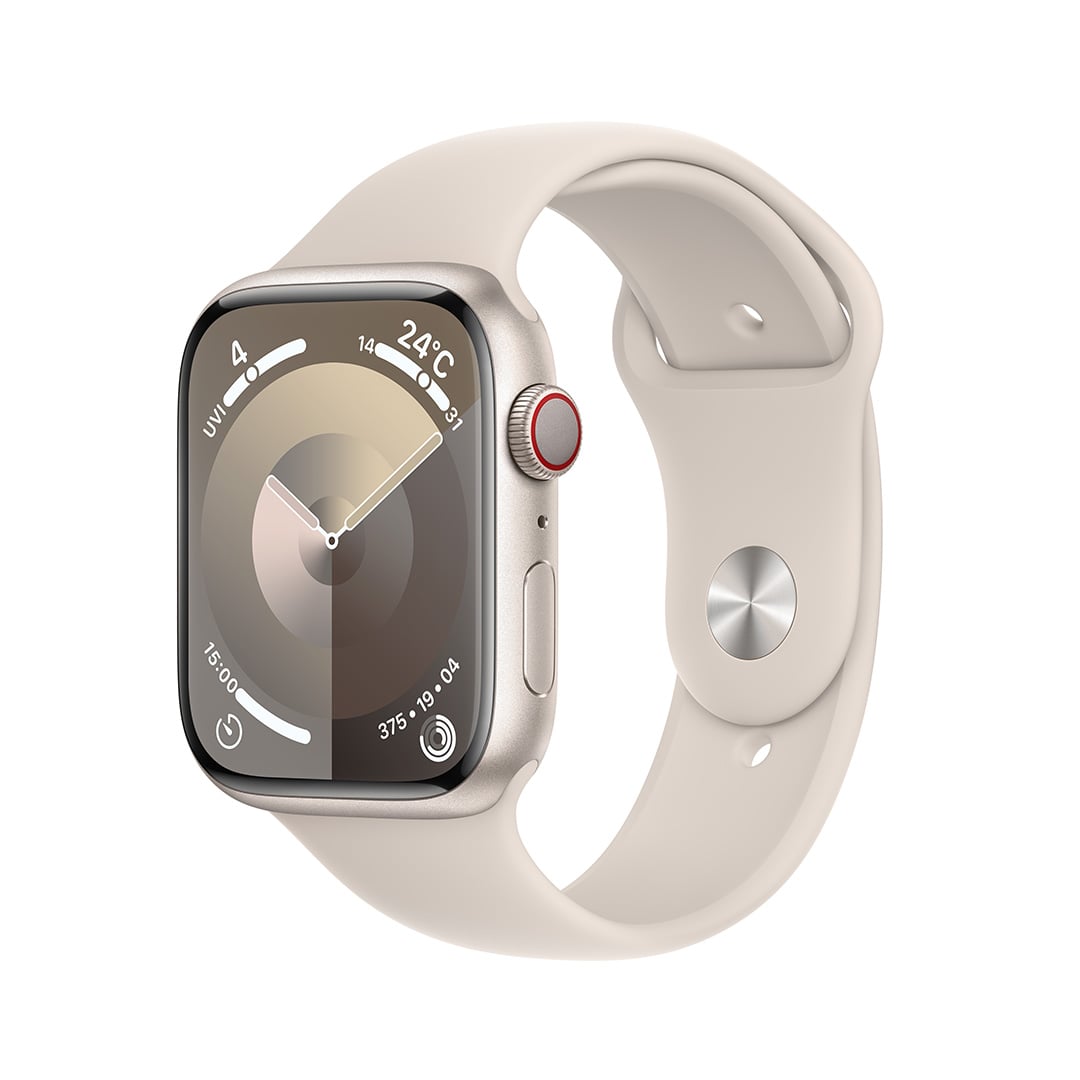 Apple Watch Series 9 GPS+Cellularモデル 45mm MRM93J/A スターライトスポーツバンド M/L