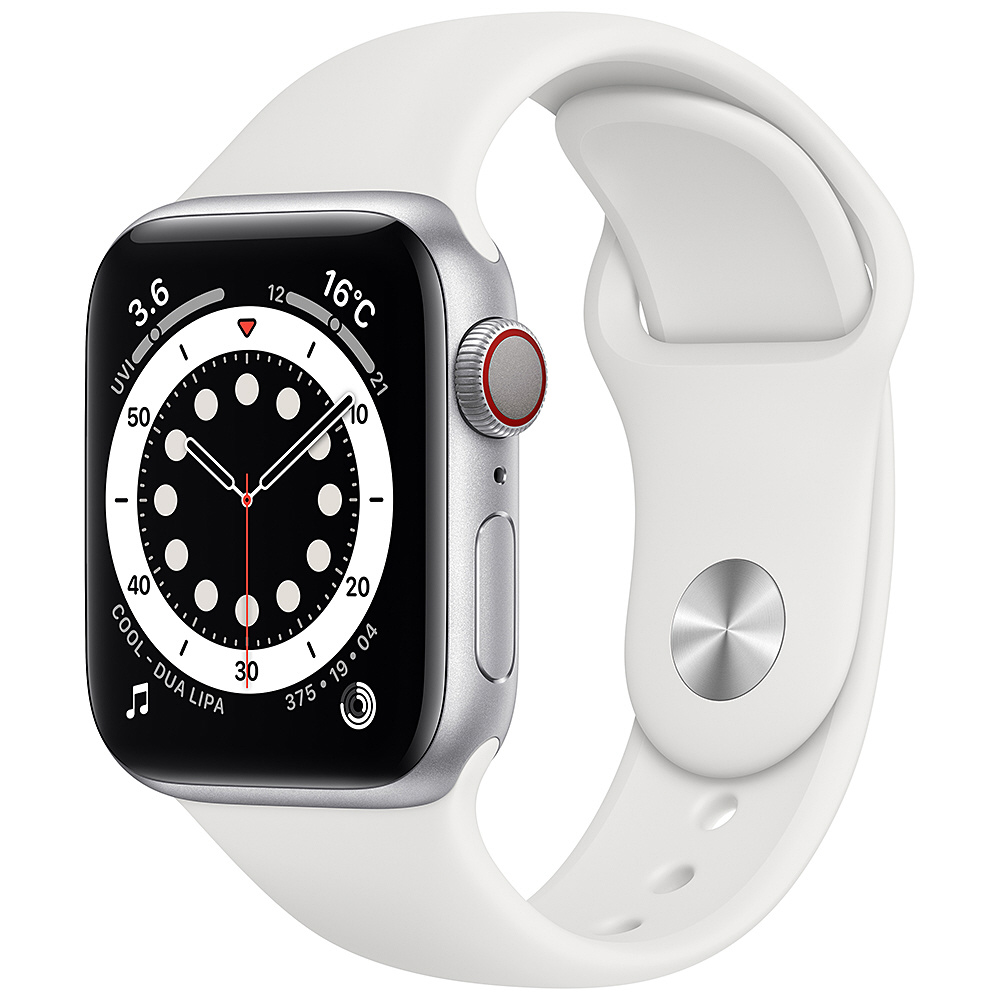 Apple Watch Series 6 GPS+Cellularモデル 40mm M06M3J/A ホワイトスポーツバンド